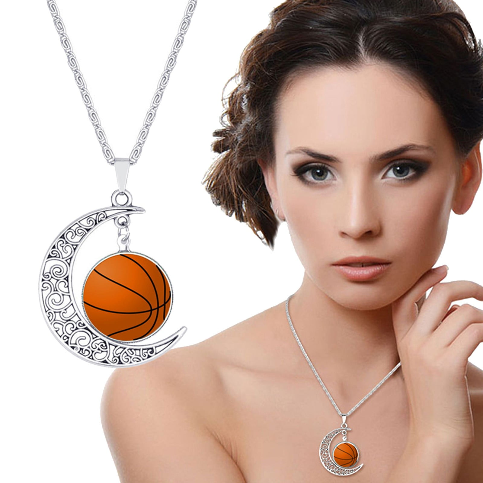 Amazon.com: XUN Zhe Stainless Steel Basketball Pendant Necklace Simple  Basketball Sports Charms Clavicle Chain Necklace Jewelry for Girls Boys  Basketball Players (Gold): Clothing, Shoes & Jewelry