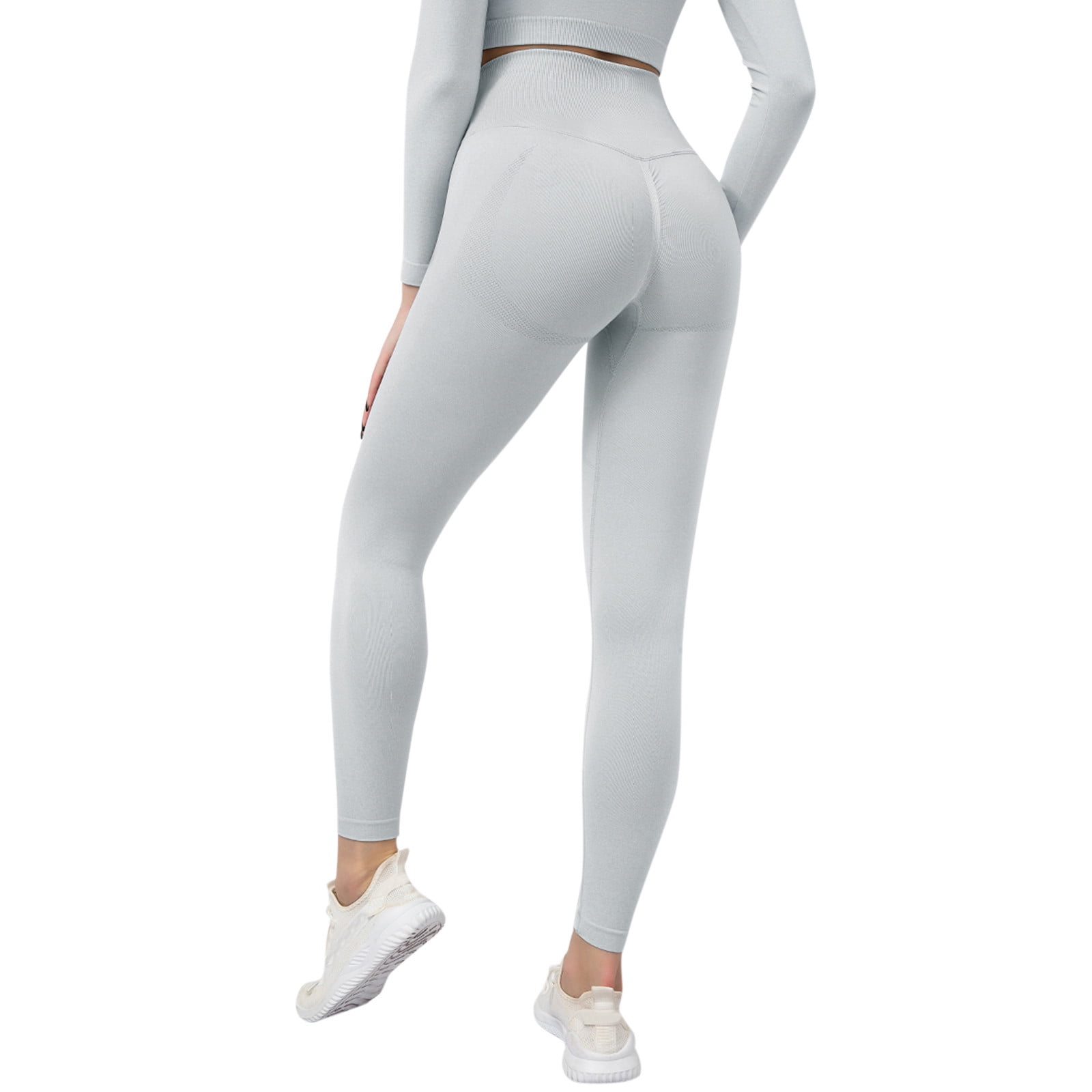 Baocc Butt Lifting Leggings for Women Gym Workout Scrunch Butt Seamless  Yoga Leggings Yoga Pants Women Grey L 