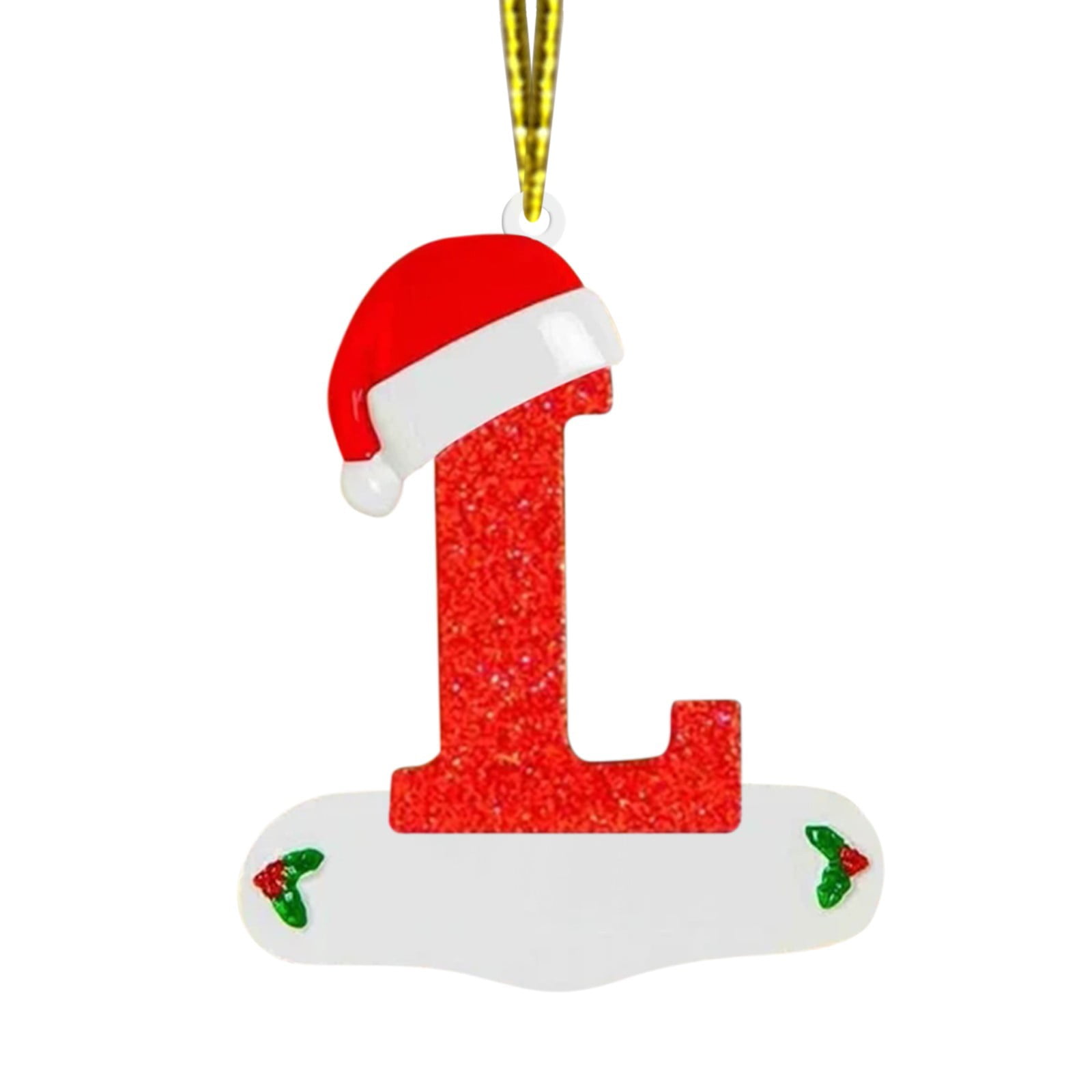 Christmas Santa Claus Monogram Letter B Acrylic Ornaments for Christmas  Tree 26 Letter Initial Letters Decor Ornament Keepsake Xmas Anniversary