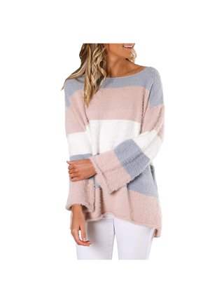 Womens Striped Sweater