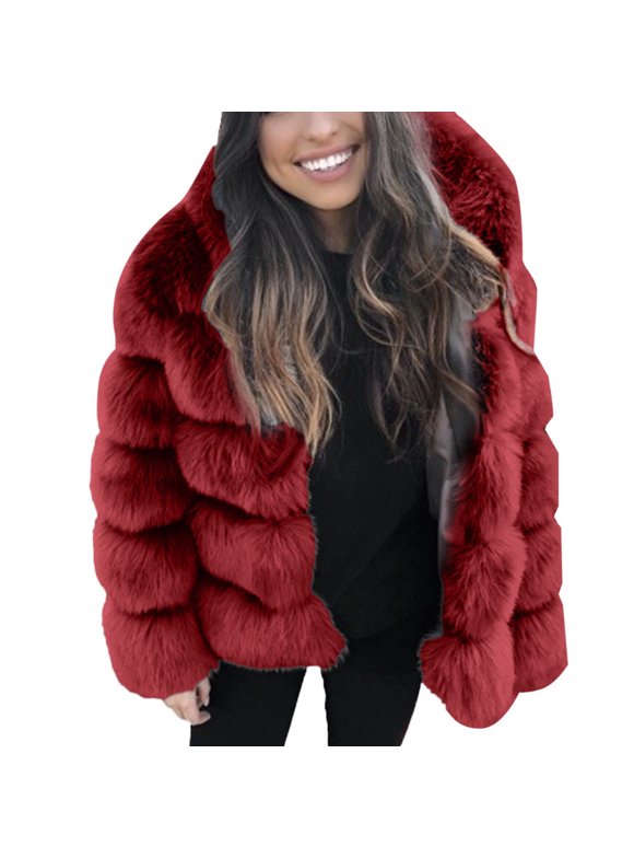 Winter Raccoon Fur Braided Fur Women's Jacket Thickened Faux Fur Hooded Jacket Fashion Korean Version of Fur Plush Coat