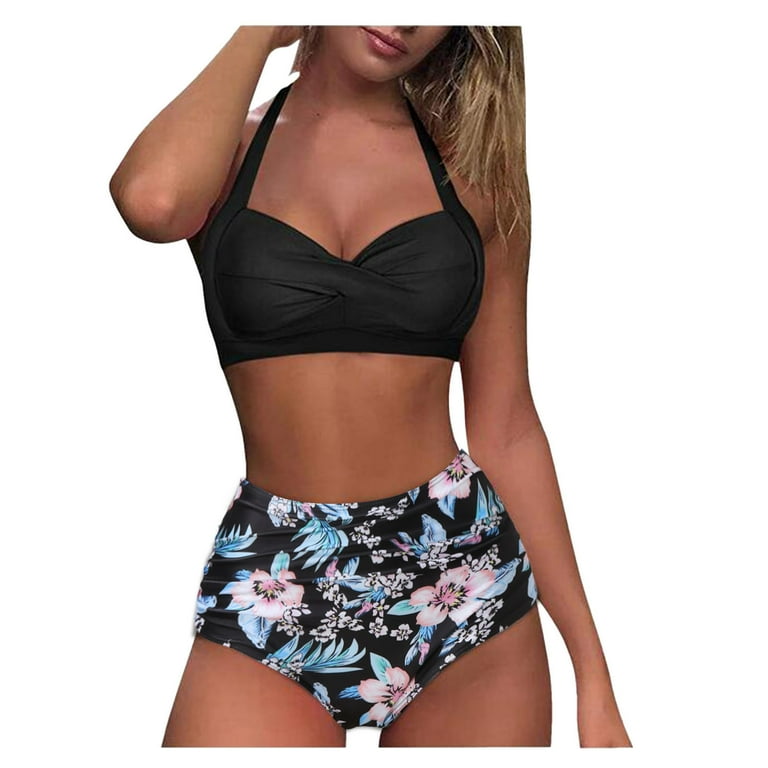 High waisted two piece swimsuit walmart store