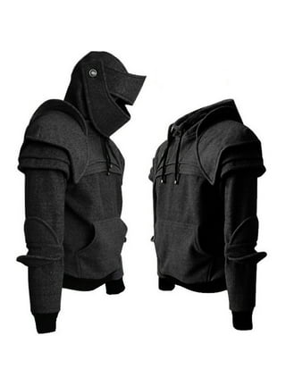 Hoodie retro elbows drawstring sale