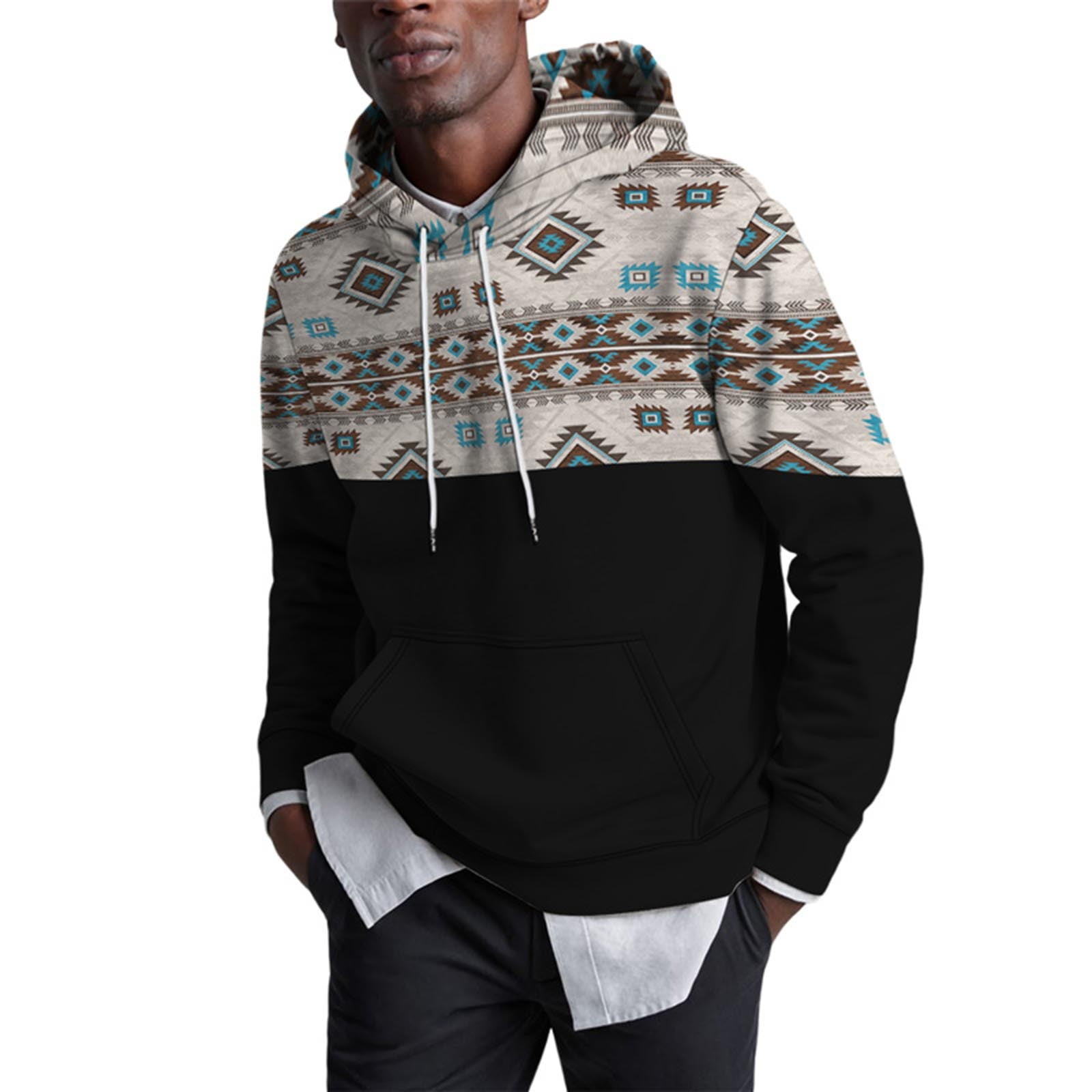 Baocc Hoodies for Men Thick Custom Graphic Printed Hooded Shirt Sweat