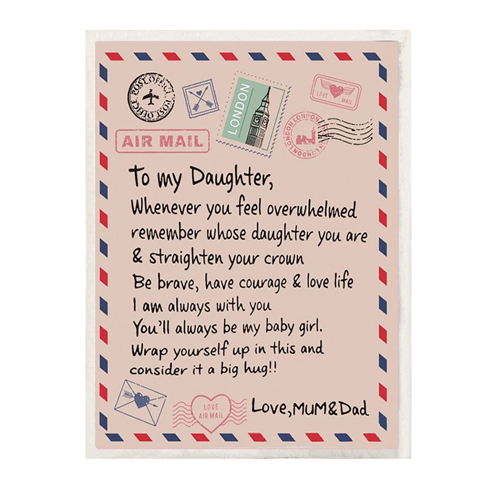 Daughter blanket from mum and dad sales