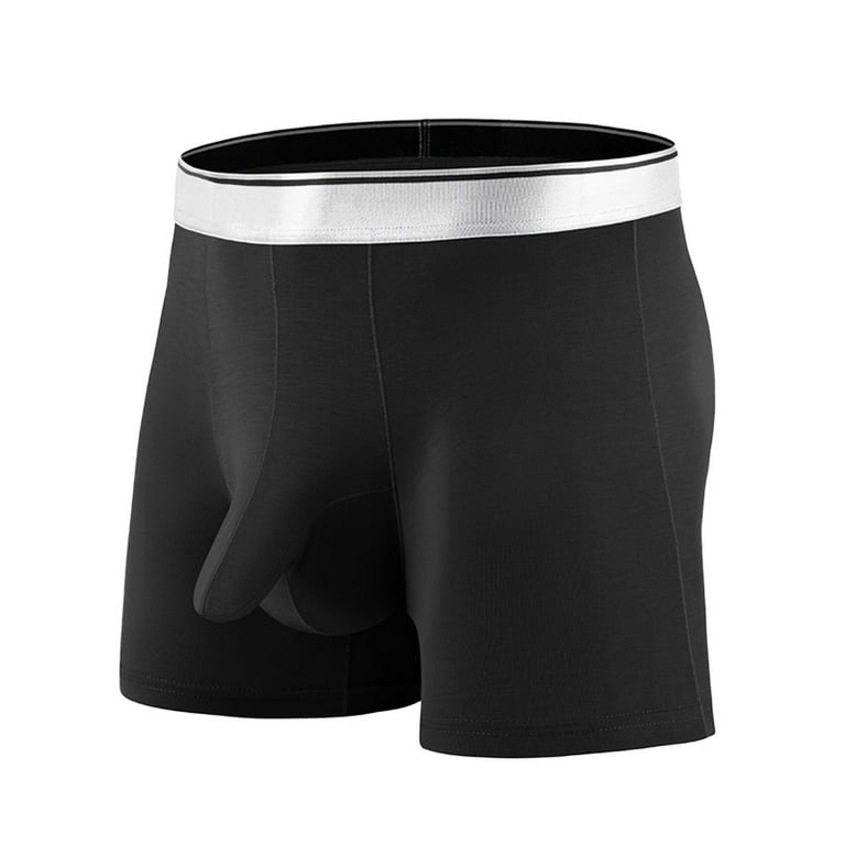 Baocc Mens Boxer Briefs Men'S Total Support Pouch Boxer Briefs, X-Temp  Cooling, Moisture-Wicking Underwear, Regular, Long-Leg and Trunk Mens  Underwear Black M 
