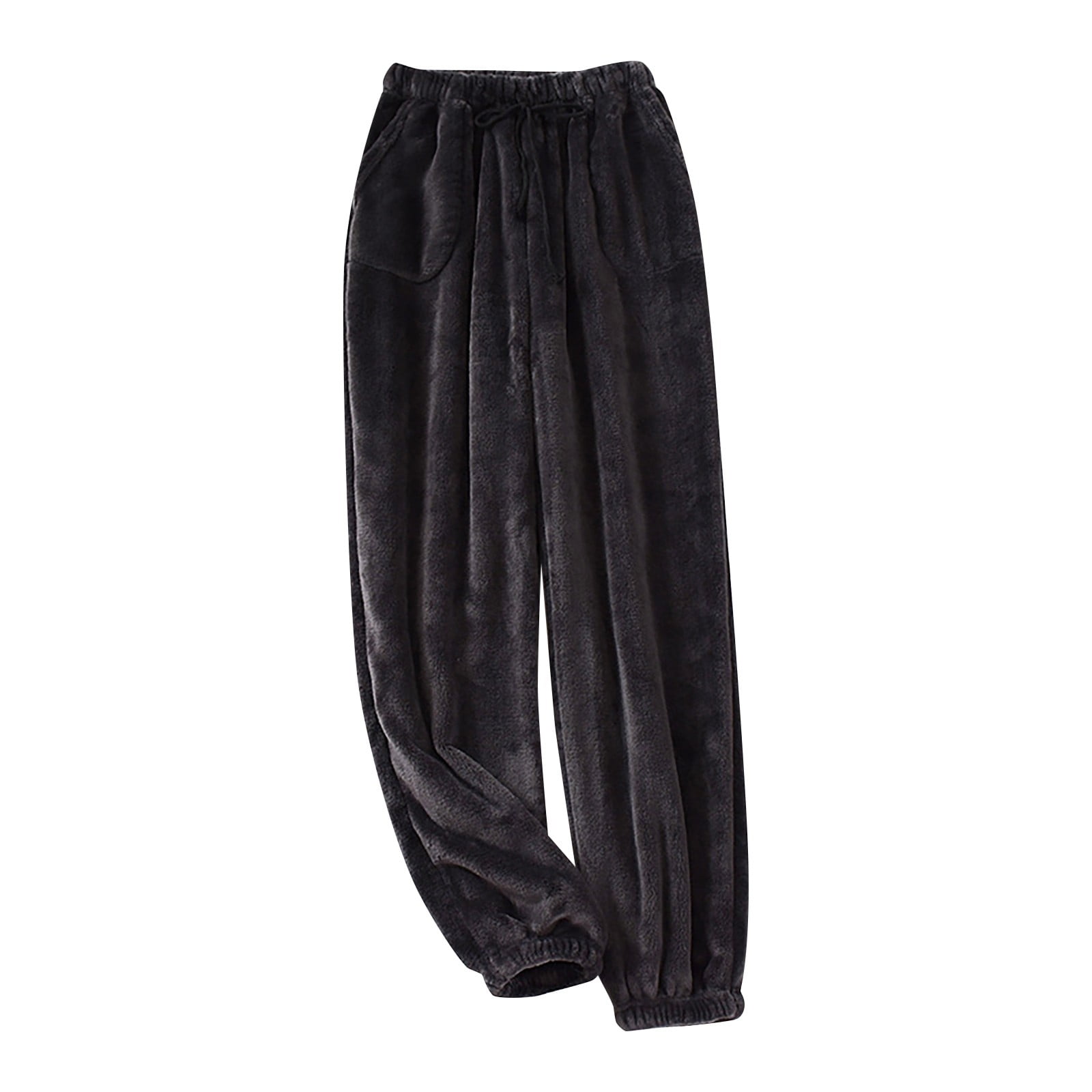 Baocc Mens Pajama Pants Mens Solid Knit Sleep Pant with Pockets and