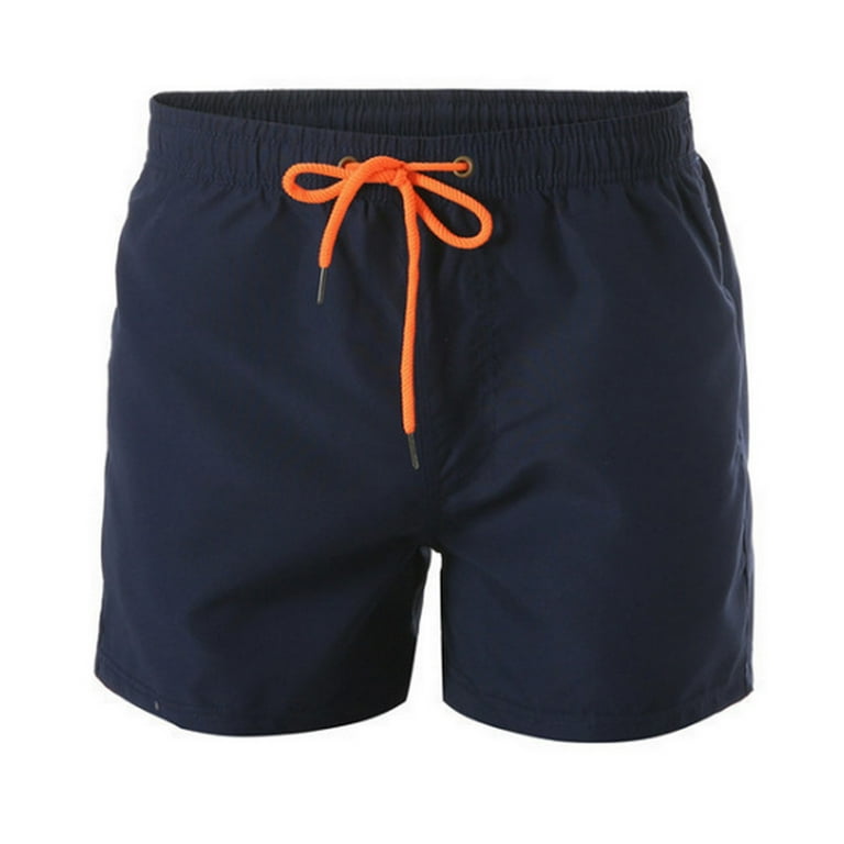 Baocc Mens Swim Trunks Sports Net Beach Shorts Dry Quick with Inner Casual Pants Men s Shorts Men s Swimwear Bathing Suits Navy M Walmart