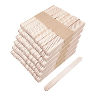 Comfy Package 200 Count 45 inch Wooden Multi-Purpose Popsicle Sticks for Crafts Ices & Ice Cream
