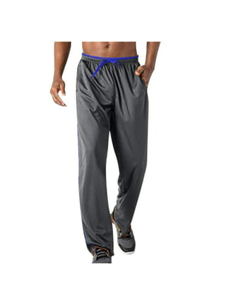  FEDTOSING Athletic Sweat Pants for Men Lightweight Mesh Open  Bottom Loose Fit Workout Track Sweatpants with Pockets Grey Without Zipper  L : Clothing, Shoes & Jewelry