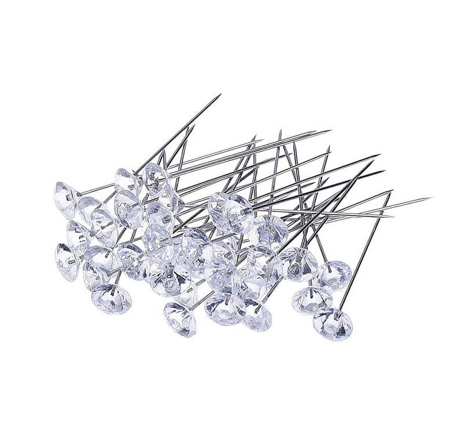 100PCS Corsages Pins Bouquet Pins Flower Diamond Pins Pearl Head