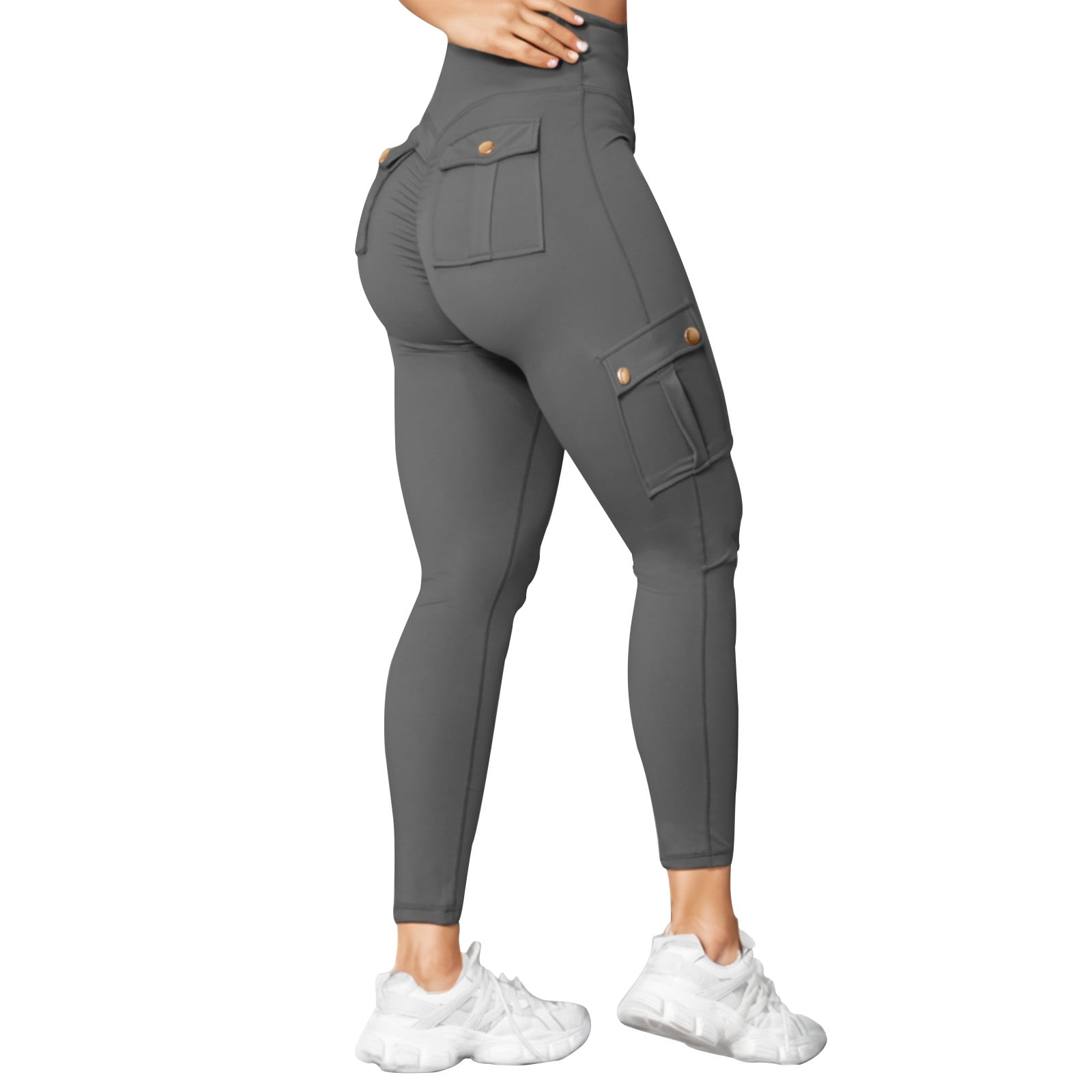 Baocc Yoga Pants with Pockets for Women High Waisted Leggings for