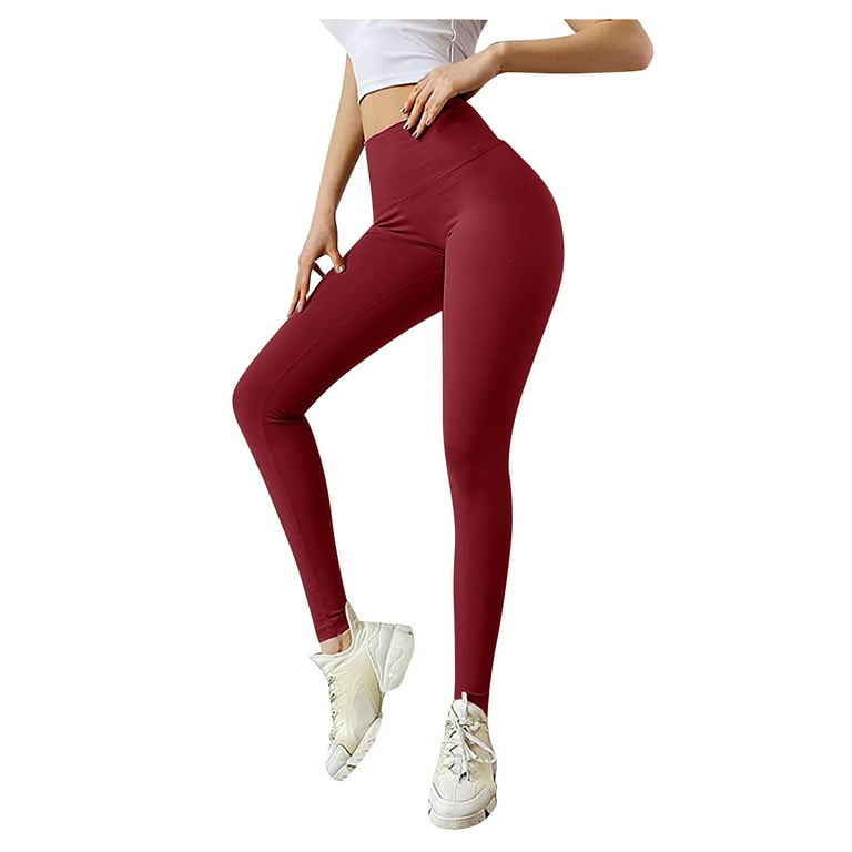 Baocc Yoga Pants Women Soft Solid Stretch Cheerleader Running Dance  Volleyball Short Pants Shorts for Women Wine S
