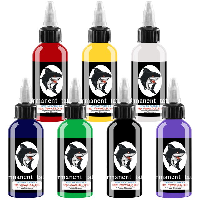 BaodeLi 7 Colors Tattoo Ink Set US Standard MultiinOne Tattoo Ink