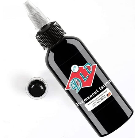 Baodeli Tattoo Ink 4oz/Bottle Professional Black Tattoo Ink Permanent - Art Tattoo - Super Black - Tattoo Supplies