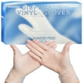 thumbnail image 1 of Baodeli X-Large Size Disposable Vinyl Gloves Heavy Duty Non Sterile Powder Free Latex Free Rubber 100 Count Box food Safe(X-Large- Pack of 100), 1 of 10
