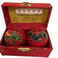 thumbnail image 1 of Baoding Balls Chinese health Massage Exercise Stress Balls -Red Dragon & Phoenix #2, 1 of 2