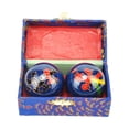 thumbnail image 1 of 2-Piece Baoding Health Balls Set - Hand Exercise Massage Balls for Stress Relief and Finger Strength Training, with Brocade Gift Box for Men and Women, 1 of 2