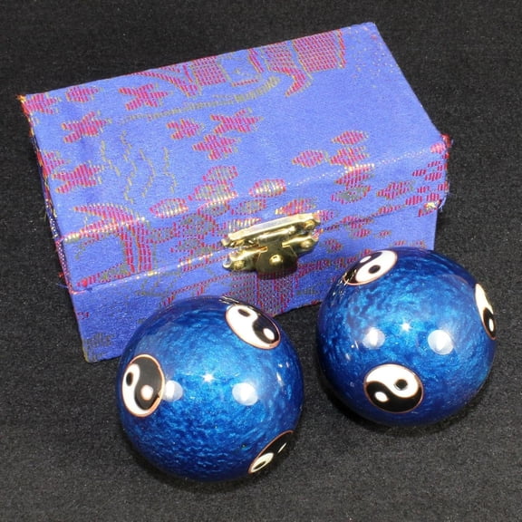 Baoding Balls Set, 2Pcs Chinese Health Balls, Hand Exercise Ball, Chinese Health Exercise Stress Baoding Ball, Stress Relief Meditation Tool for Wrist Relaxation Finger Flexibility Hand Strength