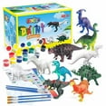 thumbnail image 1 of BAODLON Kids Arts Crafts Set Dinosaur Toy Painting Kit - 10 Dinosaur Figurines, Decorate Your Dinosaur, Create a Dino World Painting Toys Gifts for 3,4,5,6,7,8 Year Old Boys Kids Girls Toddlers, 1 of 3