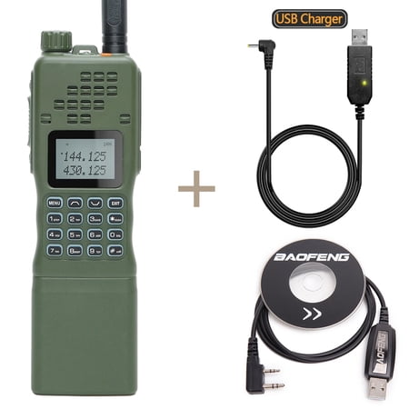 Baofeng AR-152 10W Ham Radio Tactical Powerful Dual Band Radio Handheld Long Range Two Way Radio with USB Battery Charger and Programming Cable Full Set