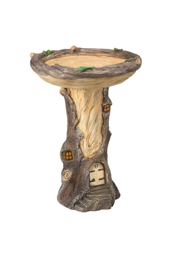 Beautiful Sunflower Bird Bath Brown Pedestal Handmade For Outdoor for Home Decor