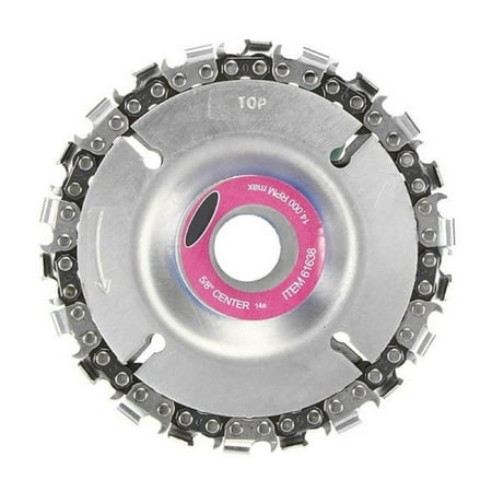 Fridja Grinder Chain Disc 4 Inch Wood Carving Disc for 100/115mm Angle Grinder 22 Tooth for Home