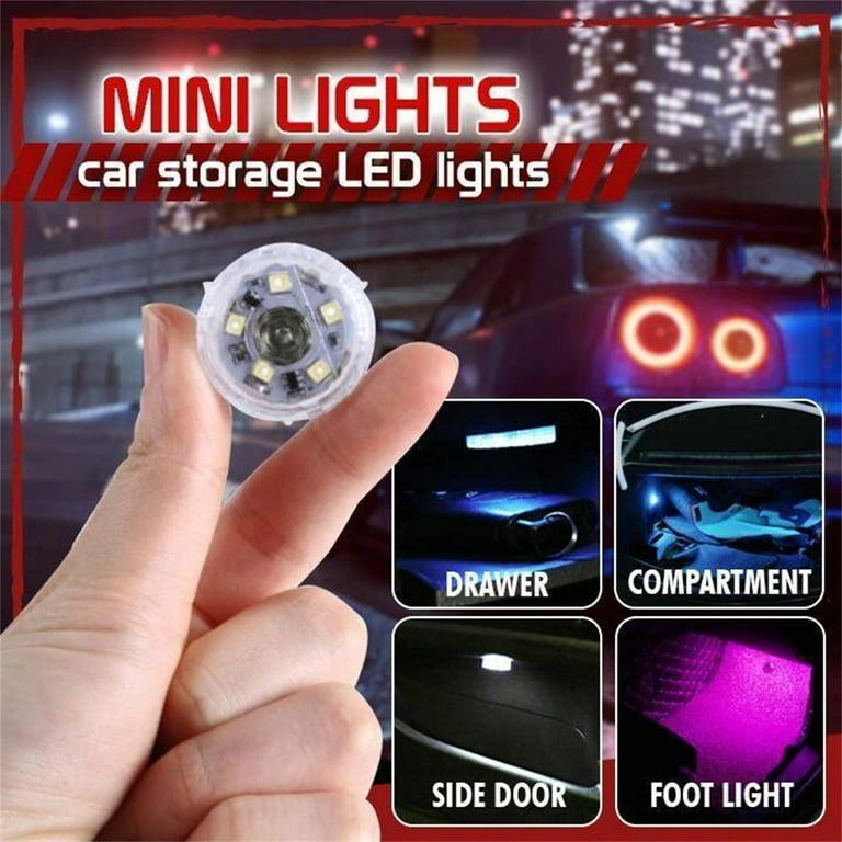 Baofu One-Button Portable Self-Adhesive Home Car LED Touch-Sensor Light  2pcs - White