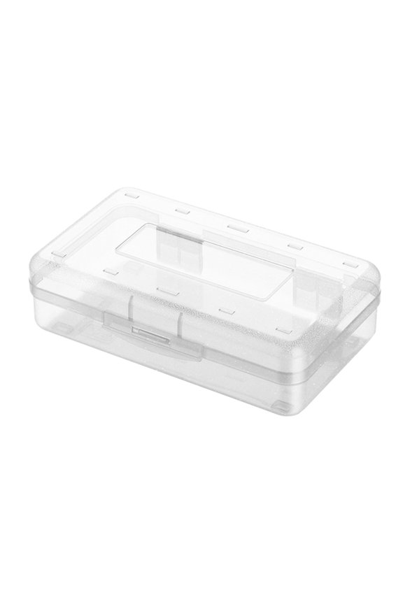 Plastic Large Capacity Boxes Clear Boxes With Lid Stackable Design