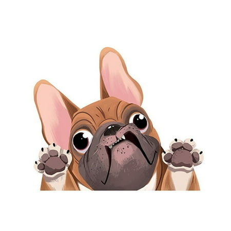 Baofu Three-dimensional Simulation Dog Car Sticker Pet Dog Animal Cartoon Sticker Wate for Home Decor