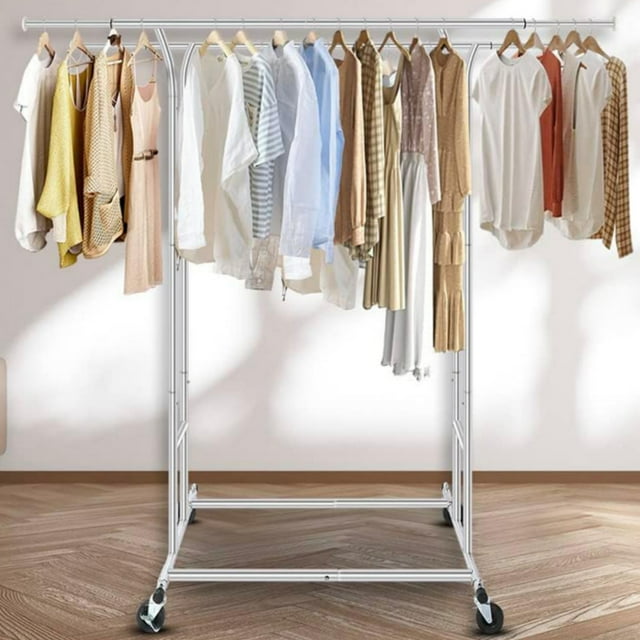 Baokaler 400 lbs Commercial Grade Heavy Duty Clothing Rack Collapsible