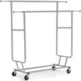 thumbnail image 1 of Baokaler Clothes Rack 480lbs Commercial Grade Heavy Duty Clothing Garment Rack Adjustable Collapsible Clothing Racks on Wheels with Double Hanging Rod Chrome Finish, 1 of 7
