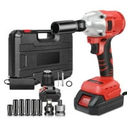 Baokaler Cordless Impact Wrench, Max Torque 740 Ft-lbs Impact Gun 1/2 inch, High Efficiency Brushless Motor with Fast Charger and Battery