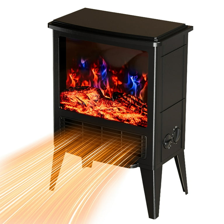 Baokaler Infrared Fireplace Heater Stove with 3D Realistic Flame