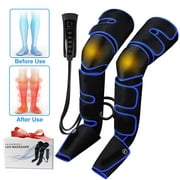 Baokaler Leg Massager with Heat and Compression, Leg Compression Massager for Circulation, 2 Heat 3 Modes 3 Intensities Full Leg Massager for Pain Relief and Swelling