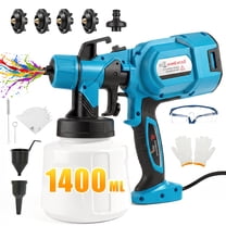 CACAGOO Paint Sprayer 800W HVLP High Power Electric Spray Paint Gun ...