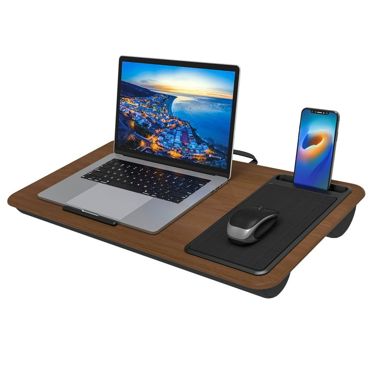 Baokaler Portable Lap Desk, Fits up to Laptop, with Mouse