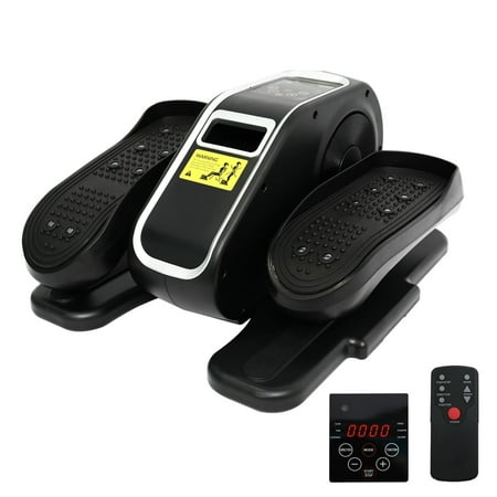 Baokaler Under Desk Elliptical, Leg Exerciser While Sitting for Seniors, Portable Seated Elliptical with Remote Control, 12 Adjustable Speeds Ellipse Leg Excerciser, Max Weight 300lb