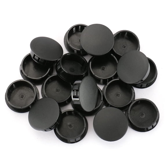 Baomain Plastic Locking Hole Plugs Diameter 1-3/16" (30mm) HP-30 Black (25PCS)