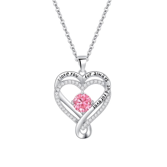 Baorden Heart Birthstone Necklace