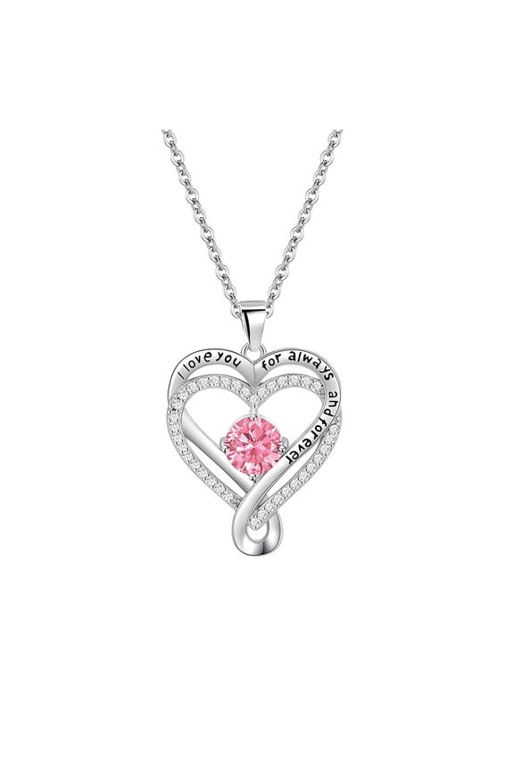 Heart Birthstone Necklace