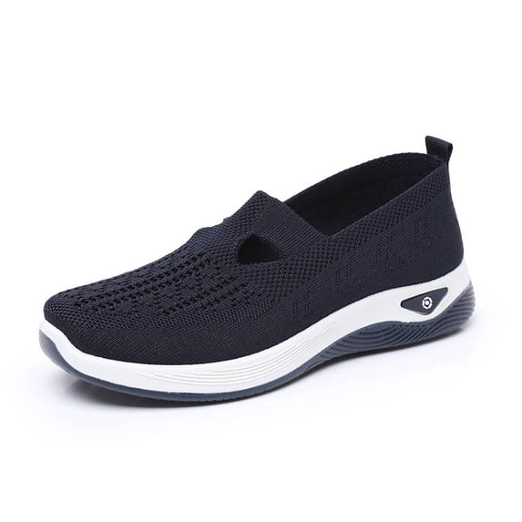 Baorden Mom Shoes Summer Breathable Sandals Non- Soft Sole Elderly Shoes Women's Casual Shoes Middle-Aged and Elderly Walking Shoes