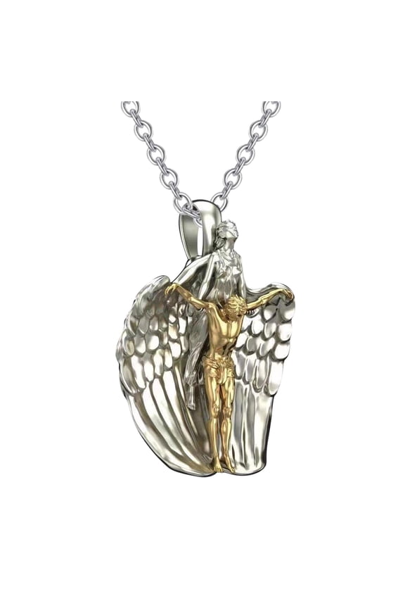 Redemption Angel Jesus Necklace