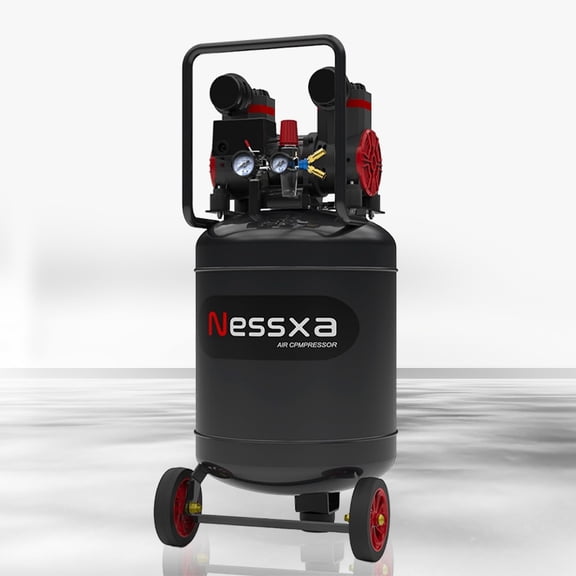 Baotree 14/10/8-Gallon Silent Air Compressor, 2 HP, 8.75 CFM, oil-free design, steel air tank, suitable for automotive repair, painting, woodworking nailing, etc. (14-Gallon)