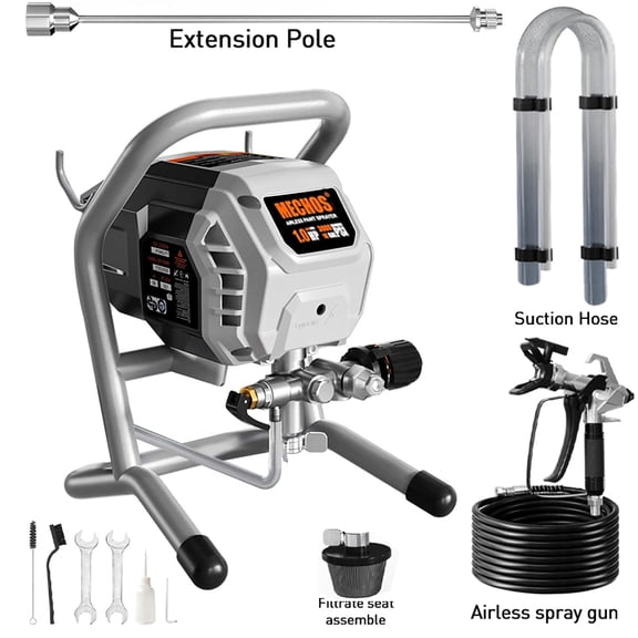 Baotree 3000PSI High-Efficiency electric airless sprayer, 10HP，Stand Airless sprayer, handheld sprayer, suitable for indoor and outdoor furniture and fences .(Shell-Head airless Paint Sprayer)