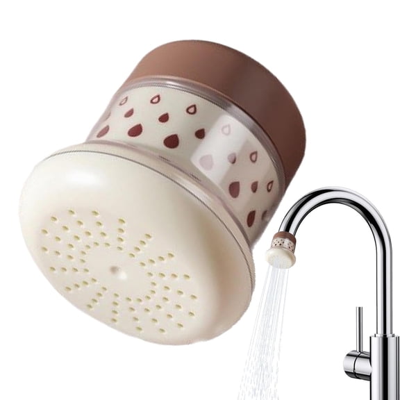 Baouua Faucet Water Filter, Splash-Proof Detachable Water Softener for Sink Faucet