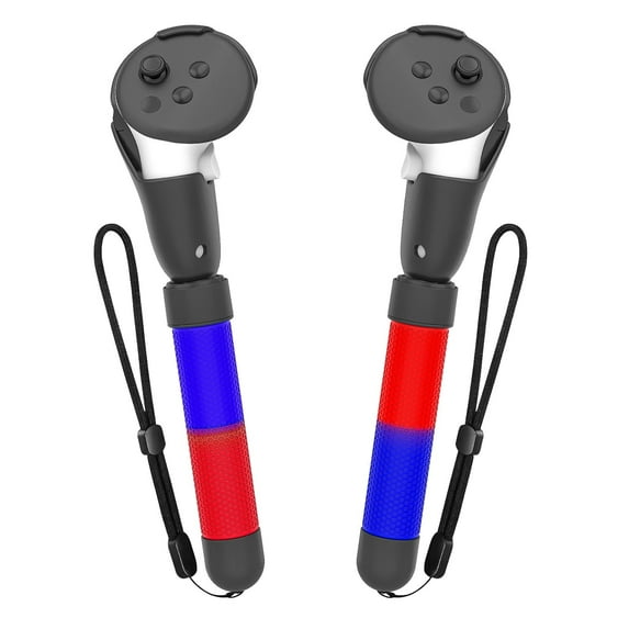 Baoyemes Handle Attachments Compatible with Meta Quest 3S, Controller Accessories for Quest 3S, VR Game Gorilla Tag Long Arms Sticks, Beat Saber Handle Extensions Grips for Meta Quest 3S