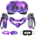 thumbnail image 1 of Baoyemes Silicone Cover Set for Oculus/Meta Quest 3, VR Accessories for Meta Quest 3, Protective Cover Set Includes Controller Grip Cover, Face Cover, VR Shell Cover (Starlight Purple), 1 of 7