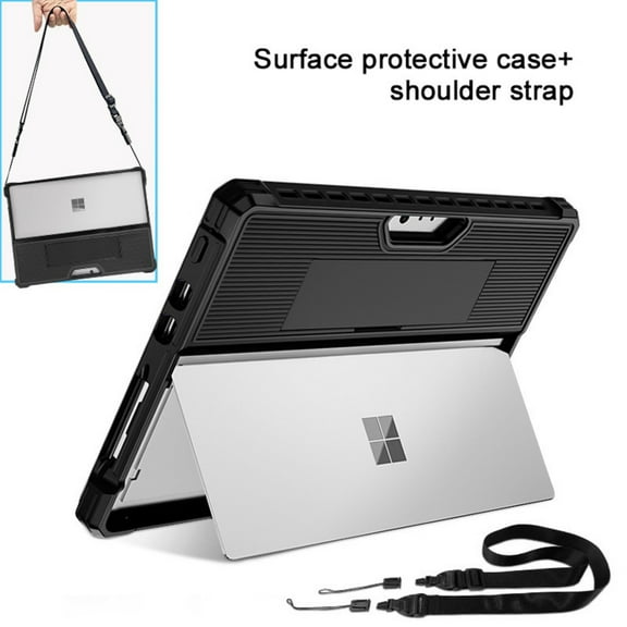 Baoyemes Suitable for Surface Pro 9/10/11 stand, portable pen slot and shoulder strap tablet case