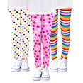 thumbnail image 1 of Baozhu 3-Pack Girls Footless Leggings Stretch Tights Slim Long Pants Basic Sports Leggings 2-13 T Kids, 1 of 7